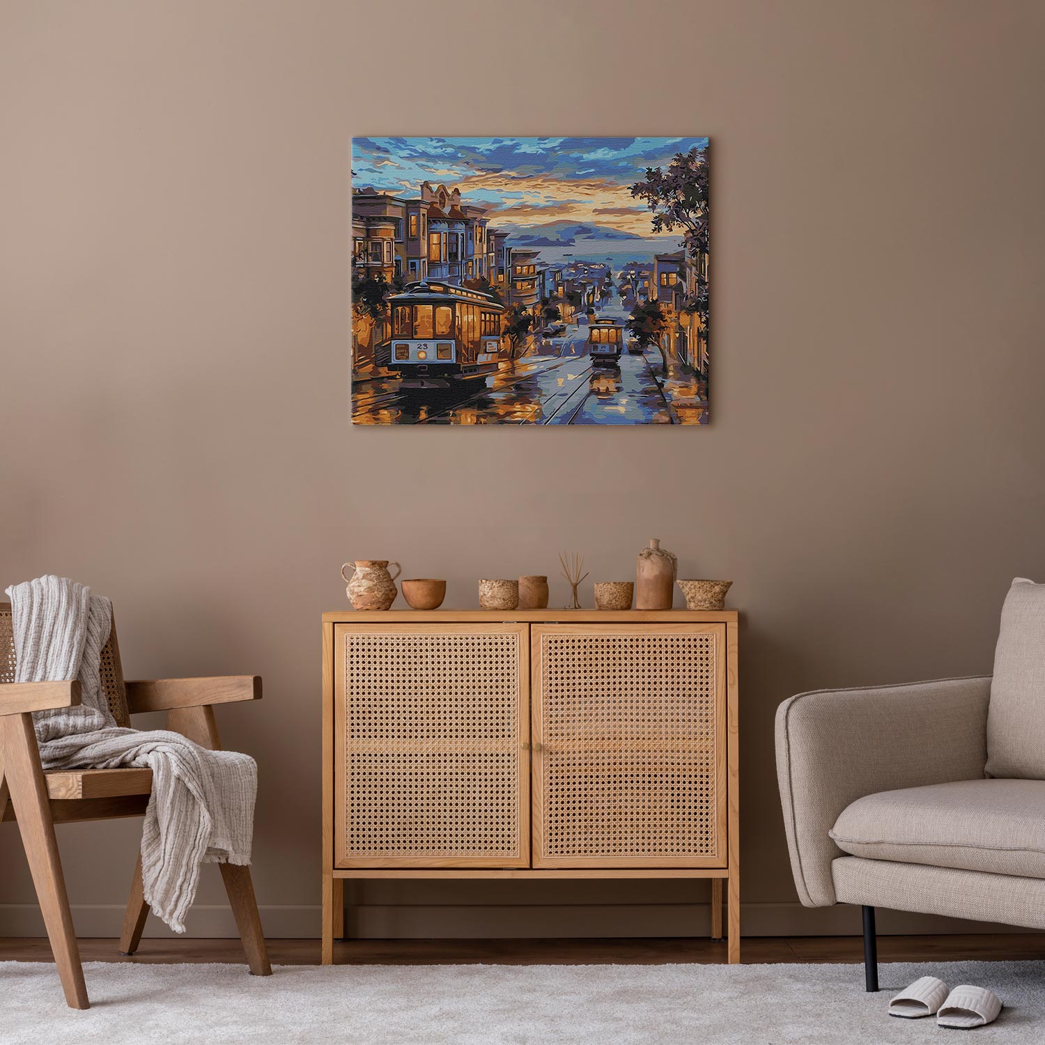 Malen nach Zahlen - A city painted with rain – Bild 5