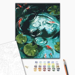 Malen nach Zahlen - Menufary and koi carp