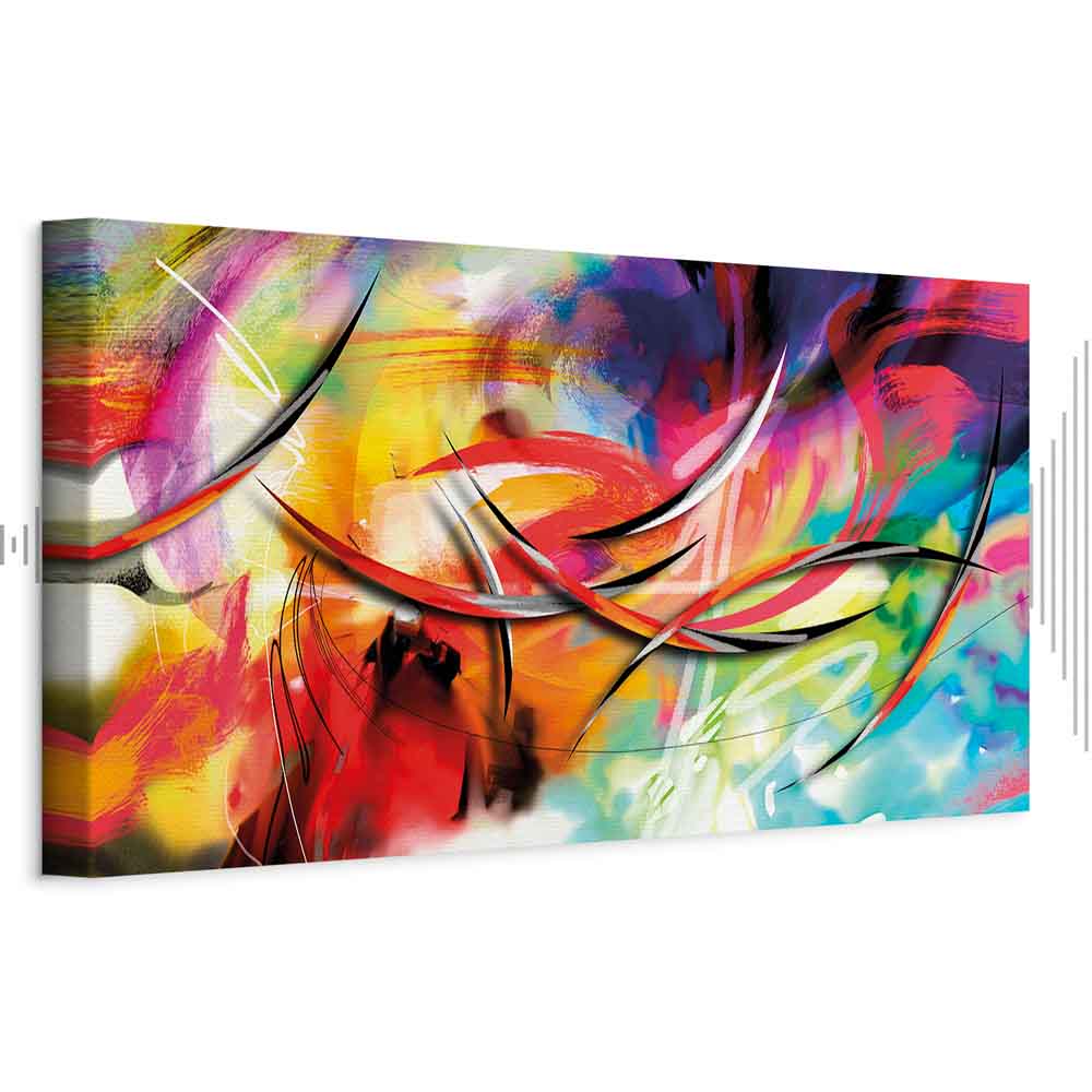 Leinwandbild - Dance of the rainbow