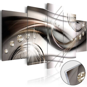 Acrylglasbild - Brown Glitter