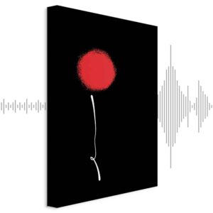 Leinwandbild - Minimalist Flower (1 Part) Vertical