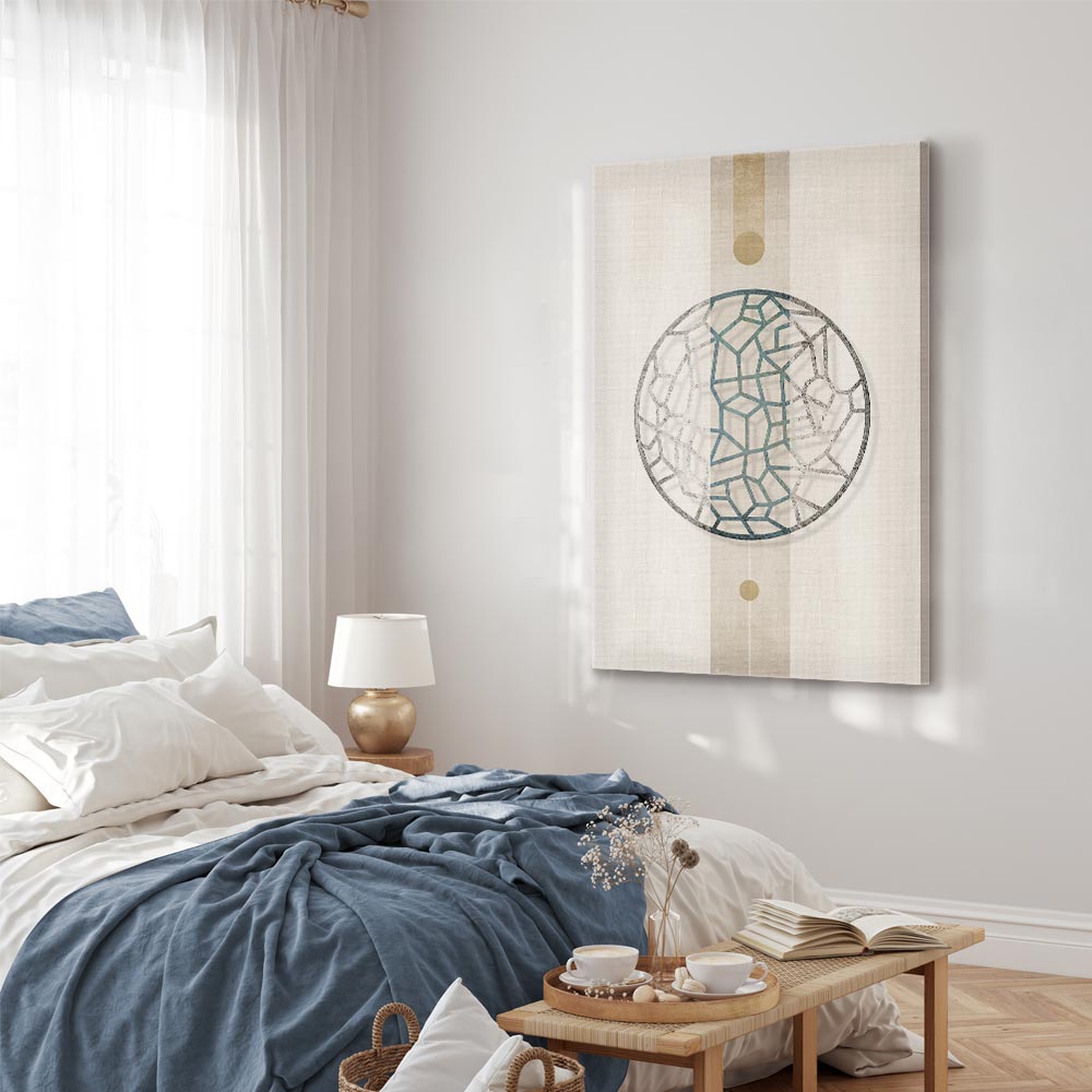Leinwandbild - Circle with Artistic Details (1-part) - Abstract Shape – Bild 6