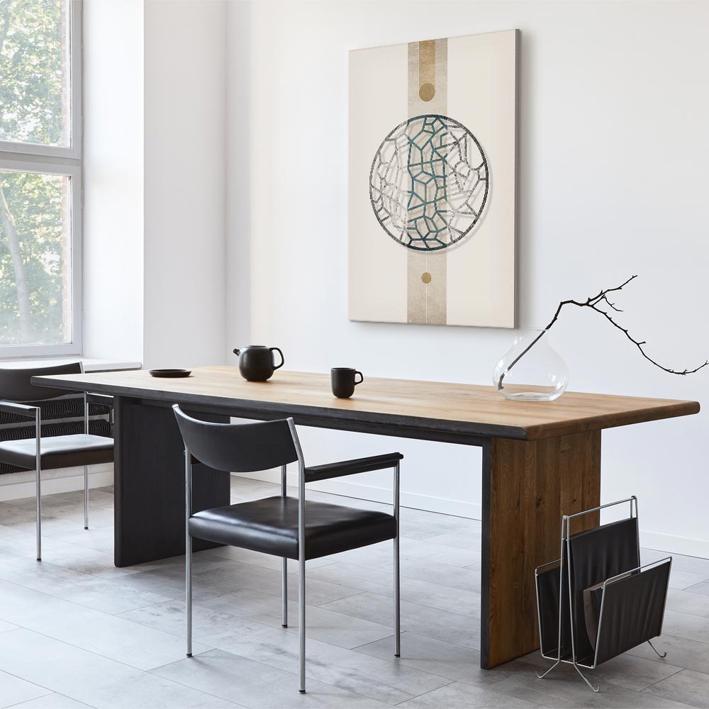 Leinwandbild - Circle with Artistic Details (1-part) - Abstract Shape – Bild 7