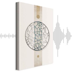 Leinwandbild - Circle with Artistic Details (1-part) - Abstract Shape