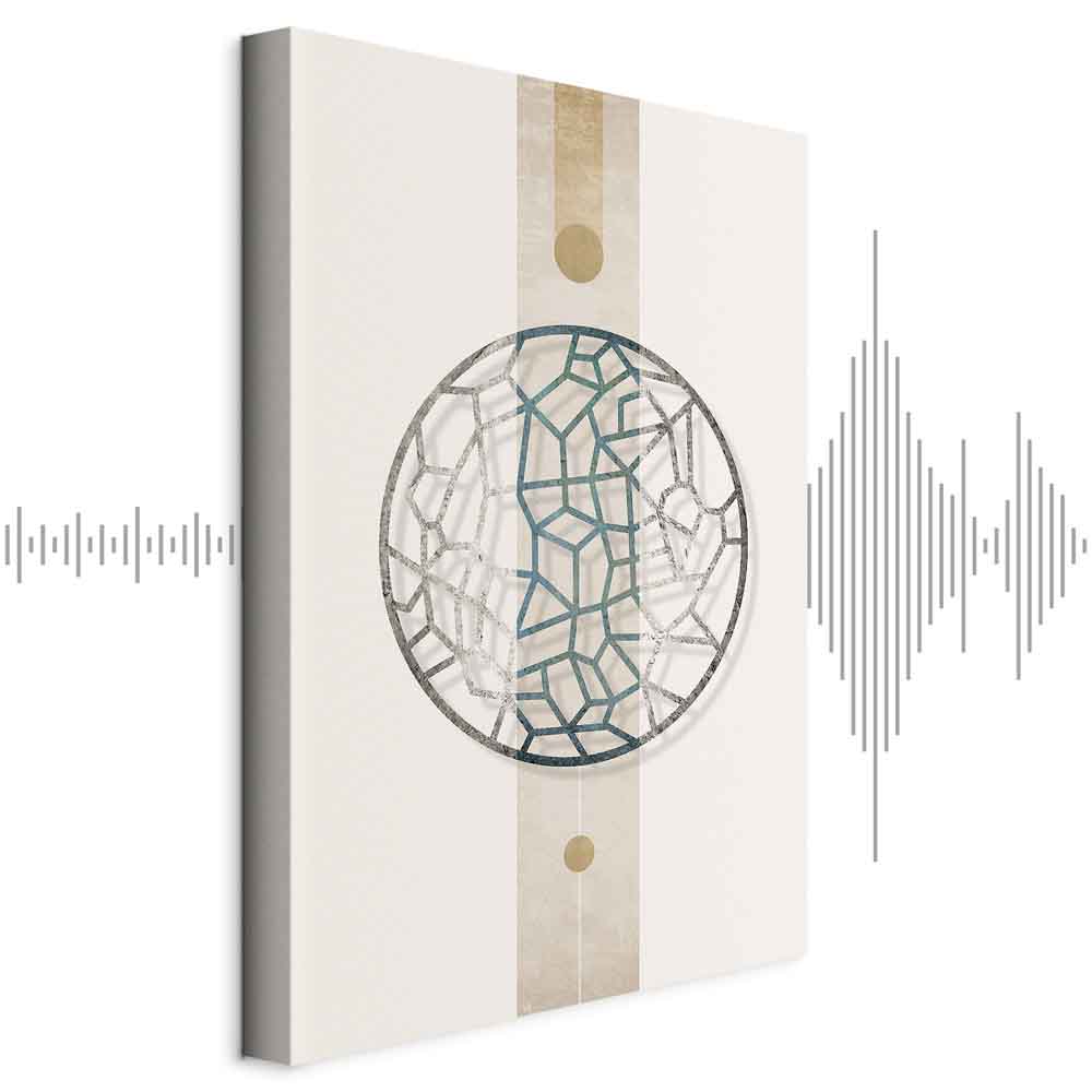 Leinwandbild - Circle with Artistic Details (1-part) - Abstract Shape
