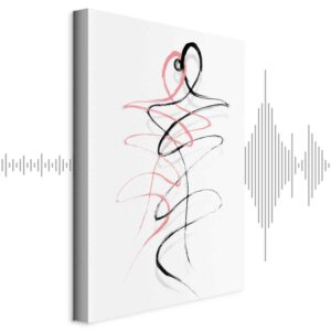 Leinwandbild - Tangled Passion (1 Part) Vertical