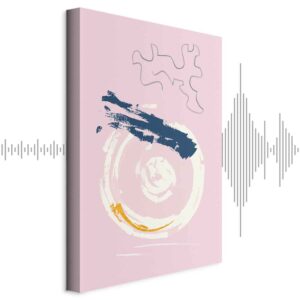 Leinwandbild - Pink Accent (1 Part) Vertical