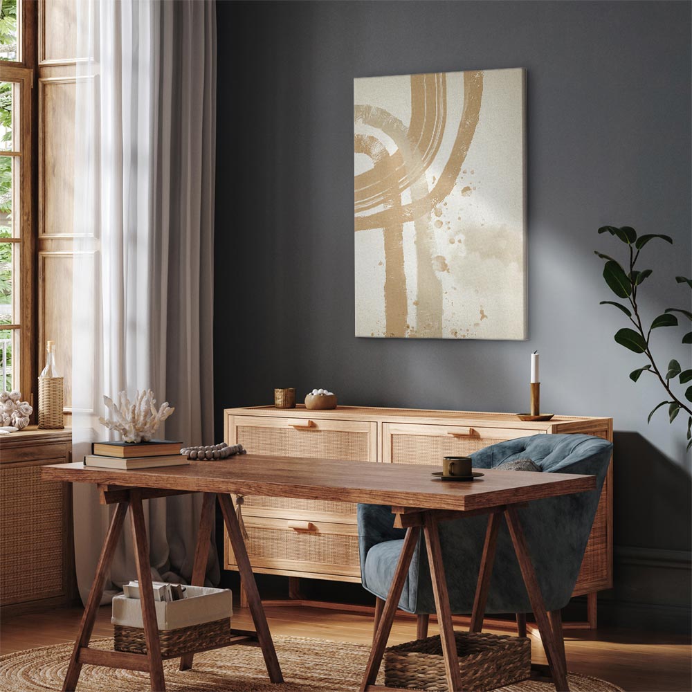 Leinwandbild - Beige Minimalism (1 Part) Vertical – Bild 7