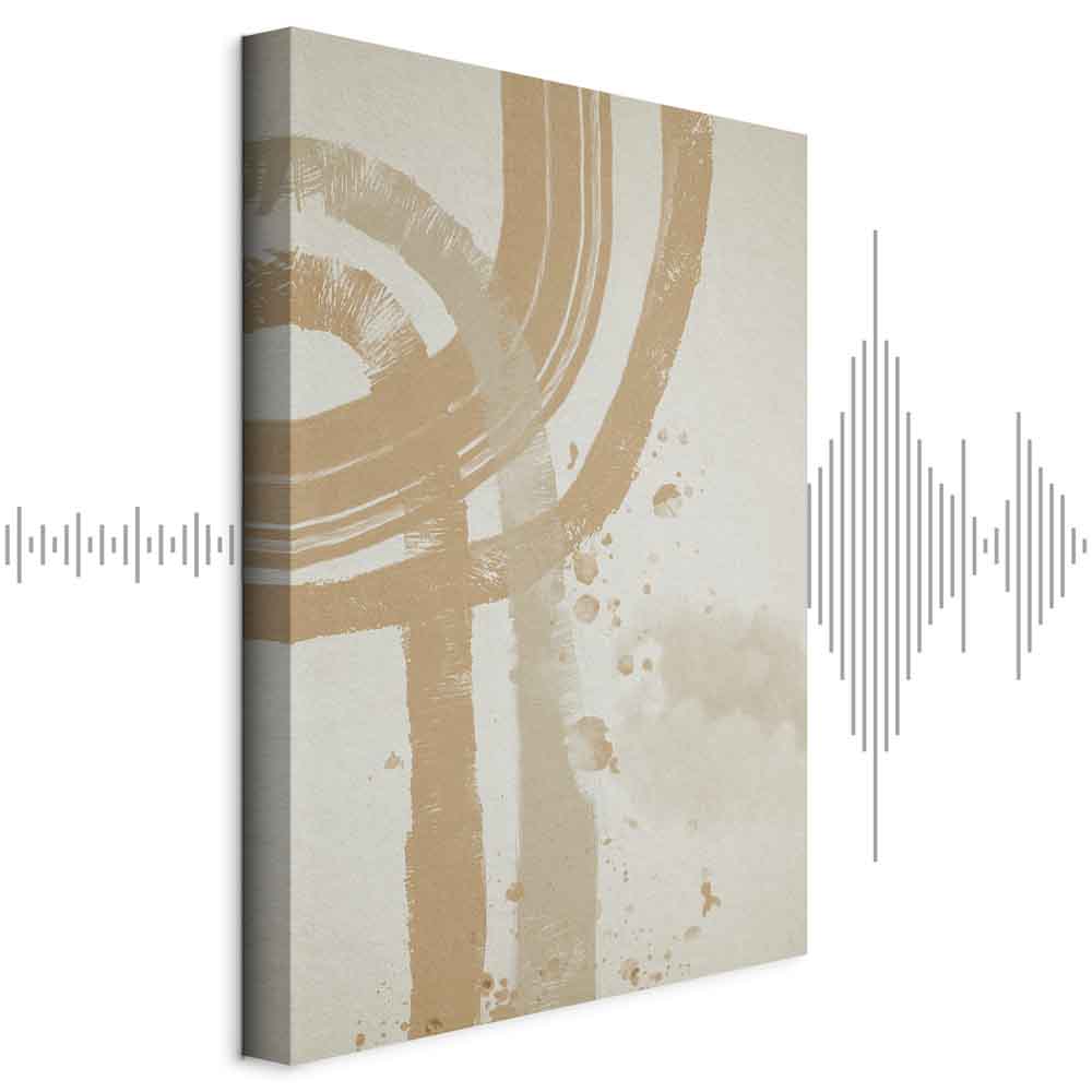 Leinwandbild - Beige Minimalism (1 Part) Vertical