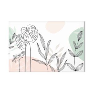 Leinwandbild - Pastel line art