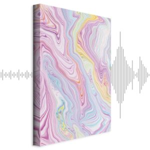 Leinwandbild - Colorful Dream - Abstract Shapes in Pastel Colors