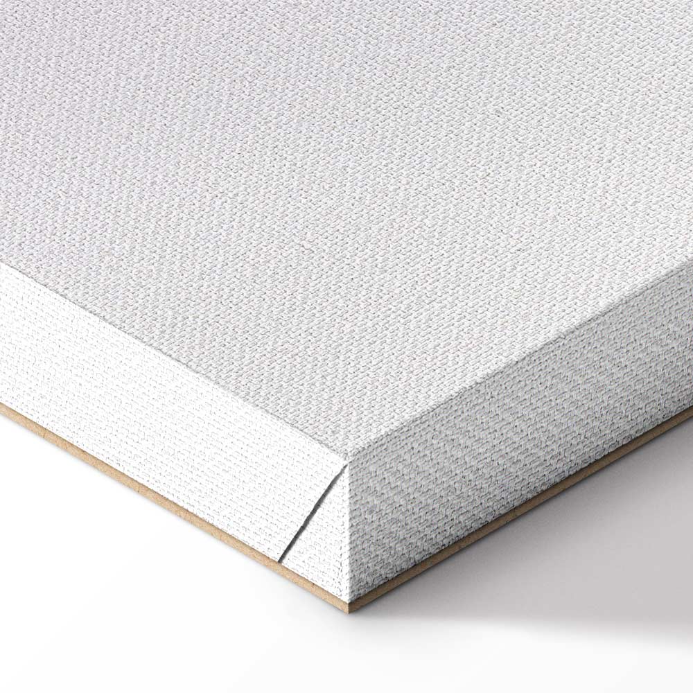 Leinwandbild - Metallic Fluidity - Abstract Silver Forms on a Mint-Purple Background – Bild 8