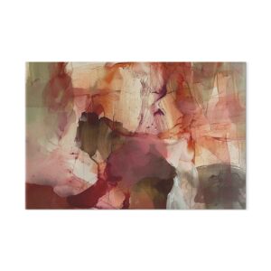 Leinwandbild - Spring composition – transparencies and forms in watercolor style