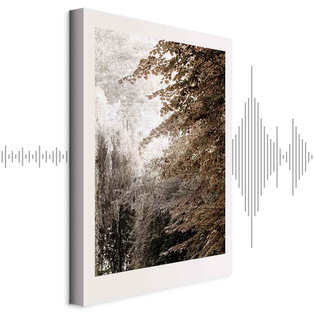 Leinwandbild - Sepia Park (1 Part) Vertical