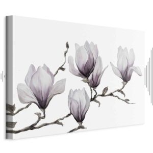 Leinwandbild - Painted Magnolias (1 Part) Wide