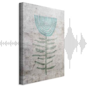 Leinwandbild - Blue Lily (1 Part) Vertical