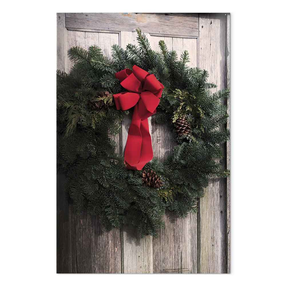 Leinwandbild - Christmas Wreath (1 Part) Vertical – Bild 2