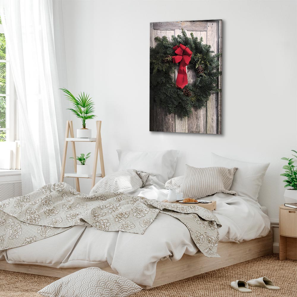 Leinwandbild - Christmas Wreath (1 Part) Vertical – Bild 6