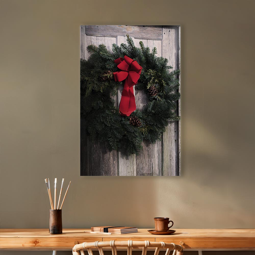 Leinwandbild - Christmas Wreath (1 Part) Vertical – Bild 7