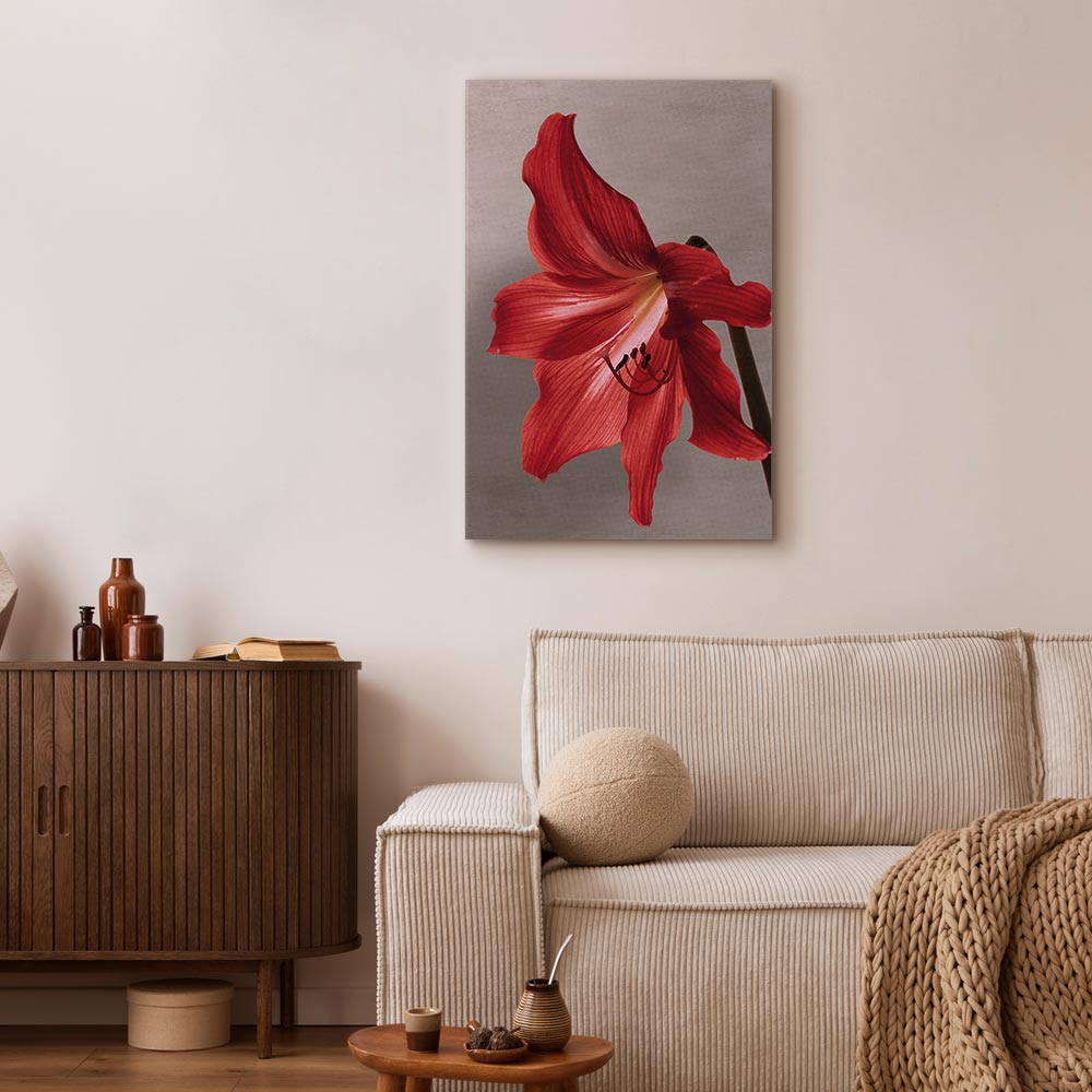 Leinwandbild - Red Flower (1 Part) Vertical – Bild 5