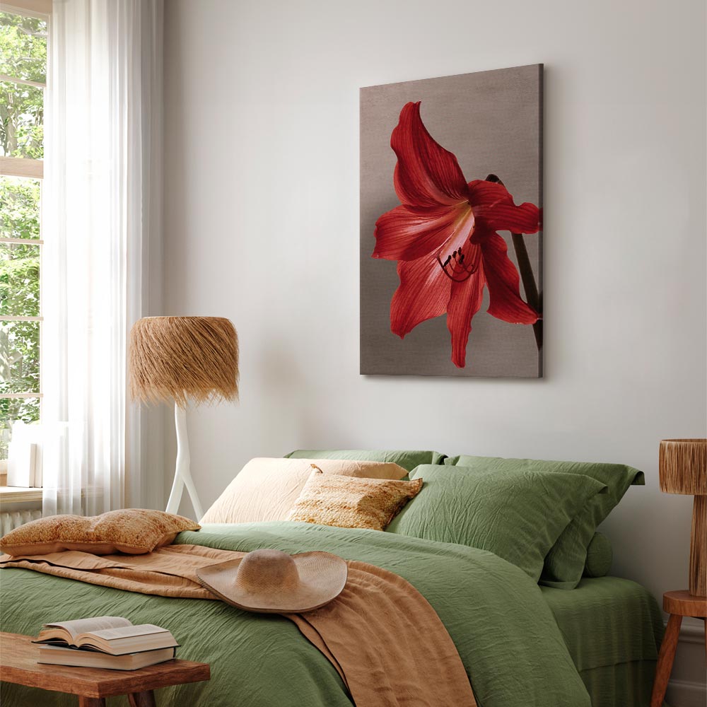 Leinwandbild - Red Flower (1 Part) Vertical – Bild 6