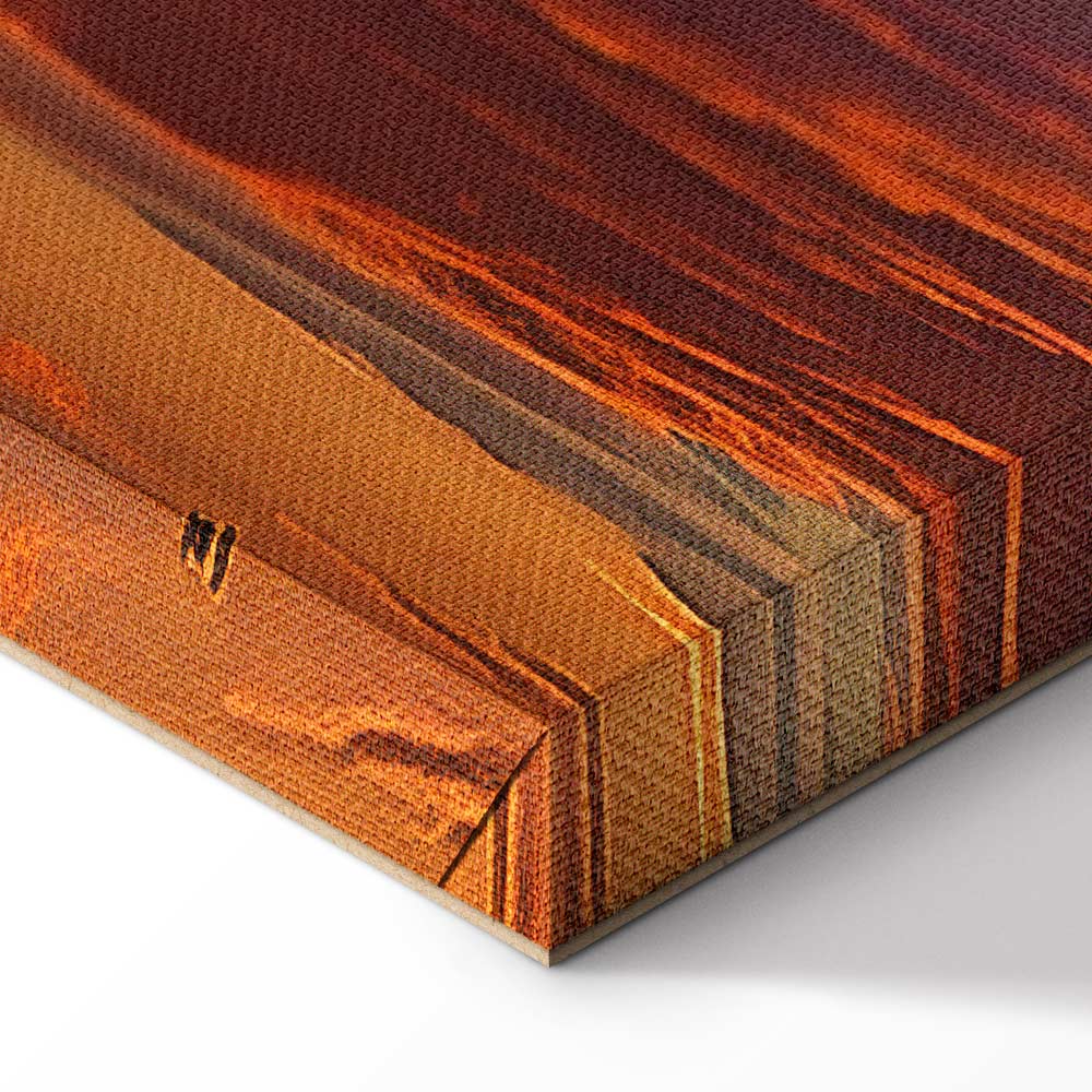 Leinwandbild - Beautiful Sunset - Clouds in Warm Shades – Bild 8