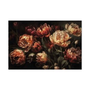 Leinwandbild - Blooming tulips