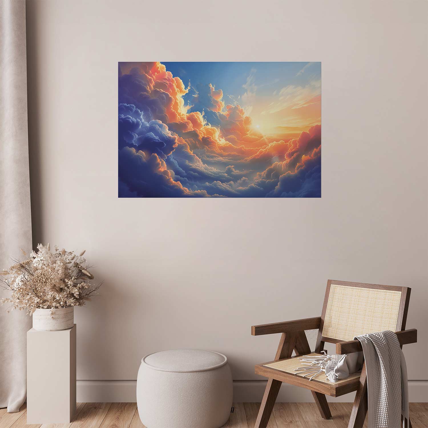 Poster - Sunset Over a Cloudy Sea: A Wonderful Symphony of Colors – Bild 5