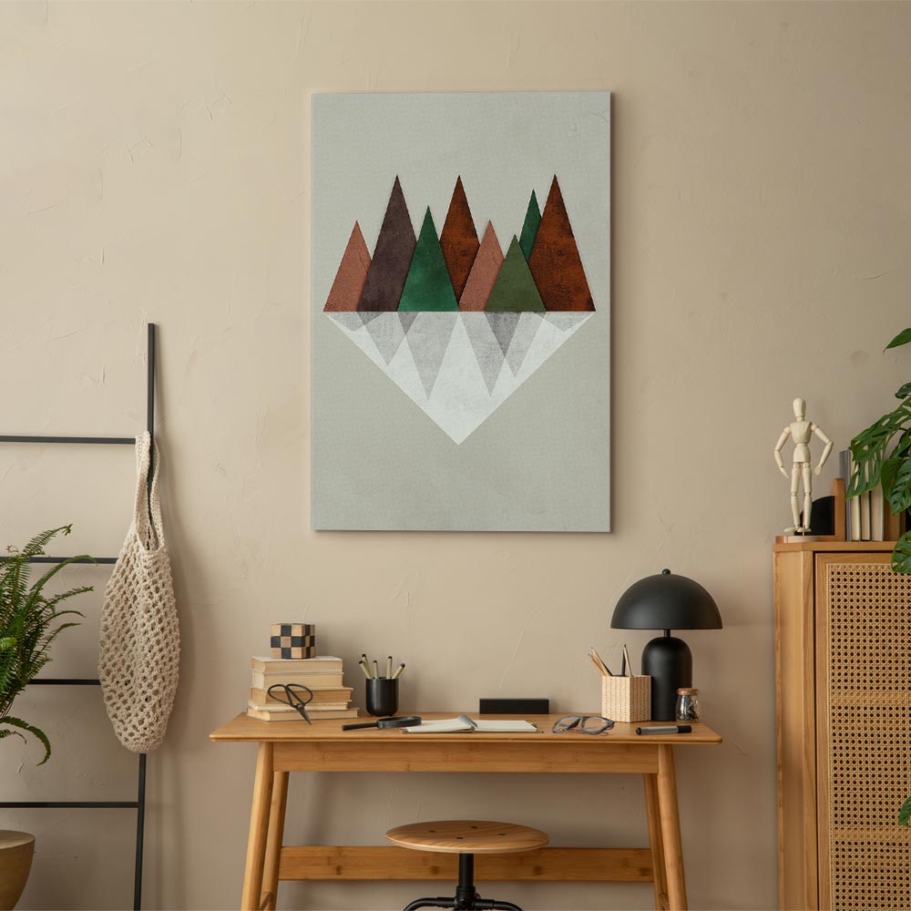 Leinwandbild - Symmetrical Land (1 Part) Vertical – Bild 7