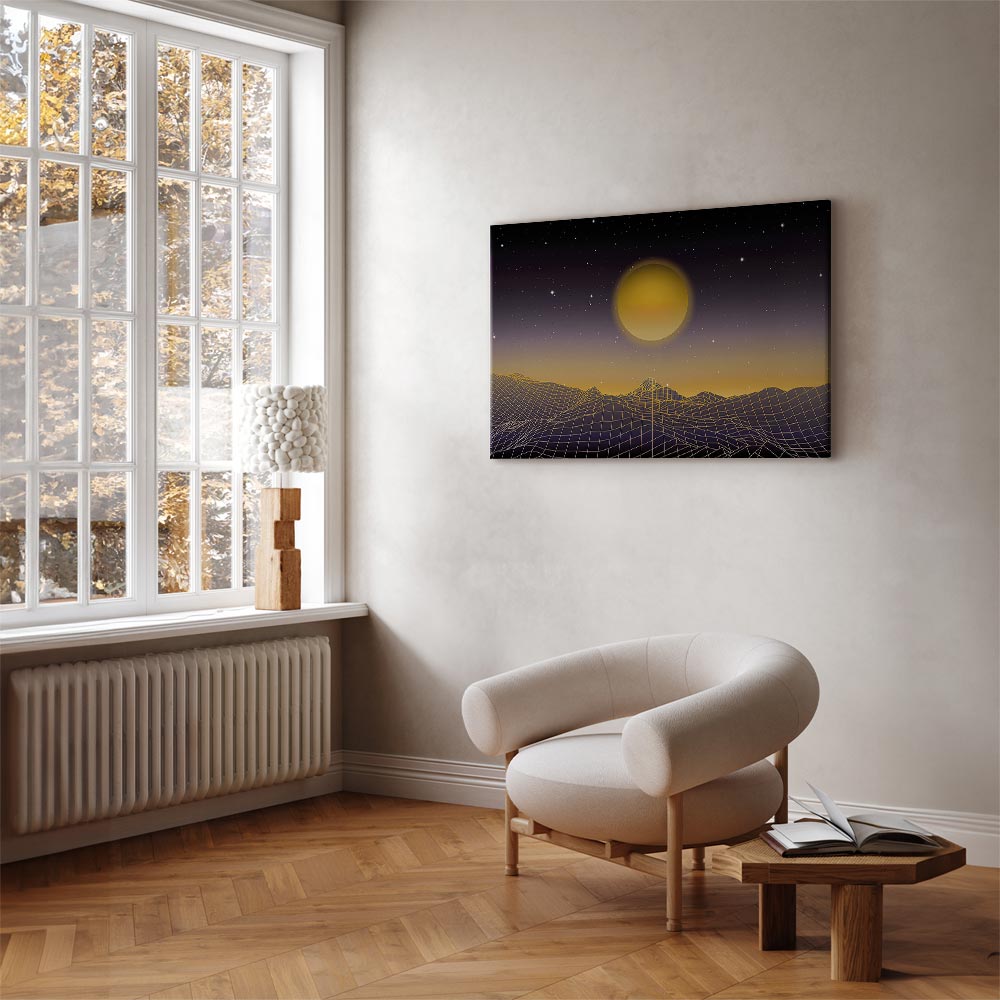 Leinwandbild - Futuristic landscape 3 (1 Part) Wide – Bild 5