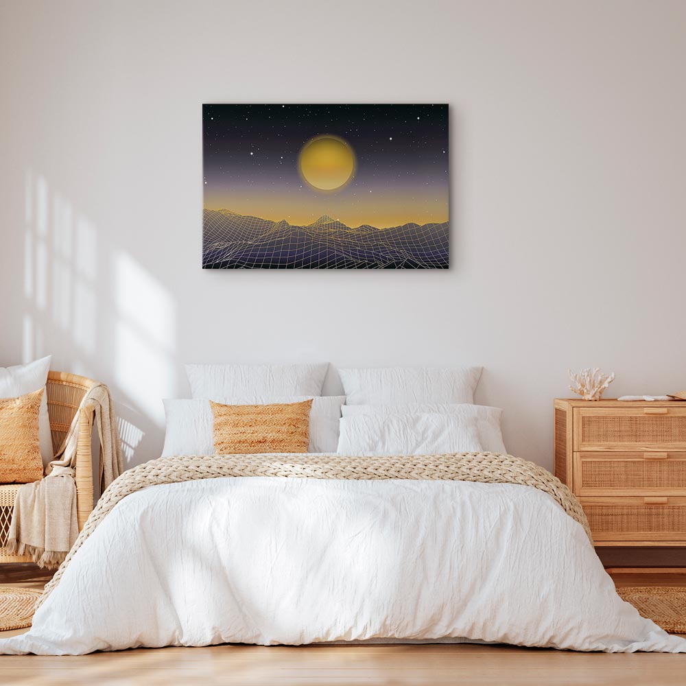 Leinwandbild - Futuristic landscape 3 (1 Part) Wide – Bild 6