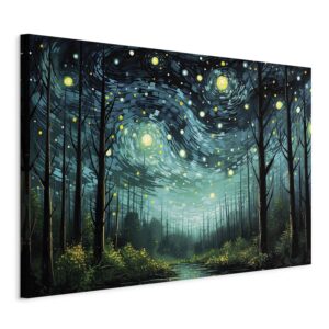 Wandbild XXL - Starry night - a modern version of Van Gogh's night sky