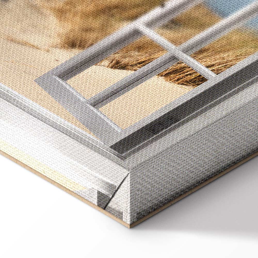 Leinwandbild - Window: View of the Beach – Bild 8