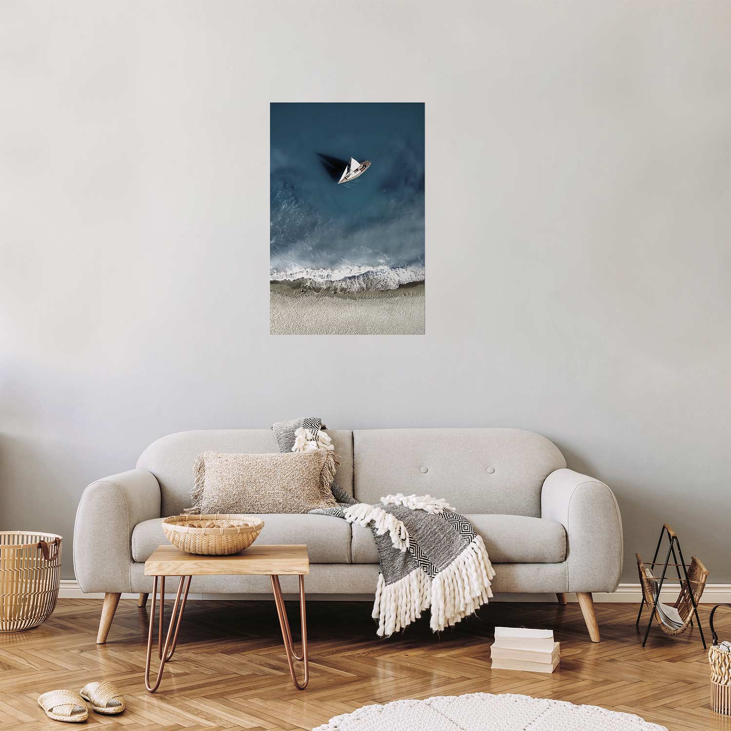 Poster - Yacht on the Sea – Bild 5