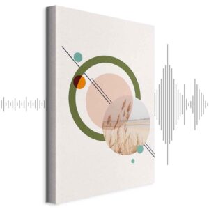 Leinwandbild - Geometric Landscape (1 Part) Vertical