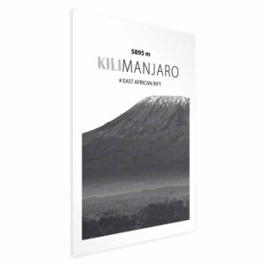 Poster - The majestic Kilimanjaro mountain peak, crown of mountains, mountain landscape
