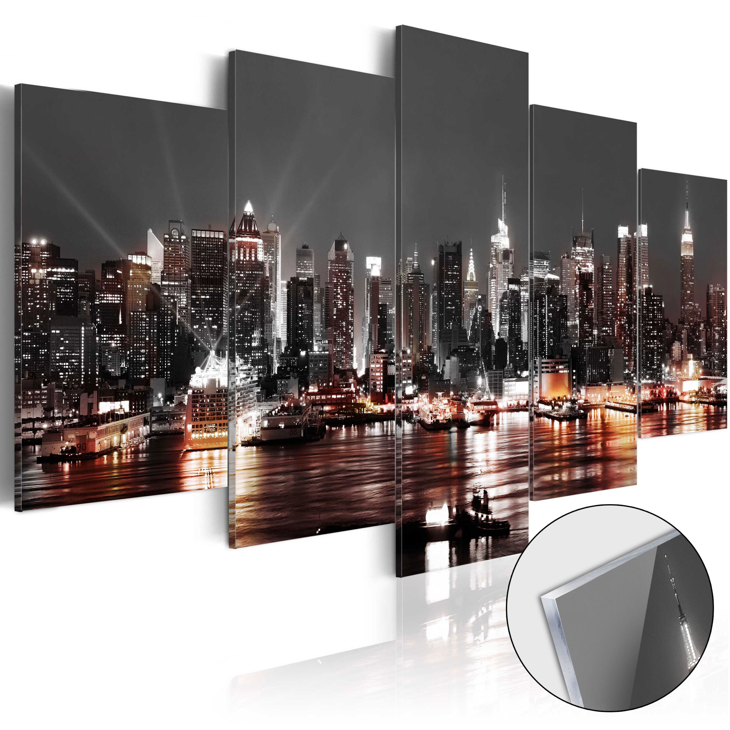 Acrylglasbild - Gray City