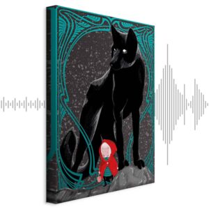 Leinwandbild - Red Riding Hood (1 Part) Vertical