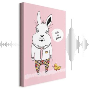 Leinwandbild - Rabbit's Friend (1 Part) Vertical