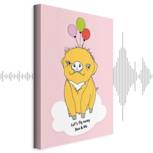 Leinwandbild - Soaring Pig (1 Part) Vertical