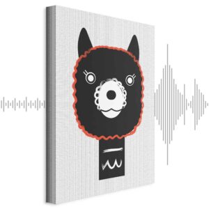 Leinwandbild - Decorative Alpaca (1 Part) Vertical