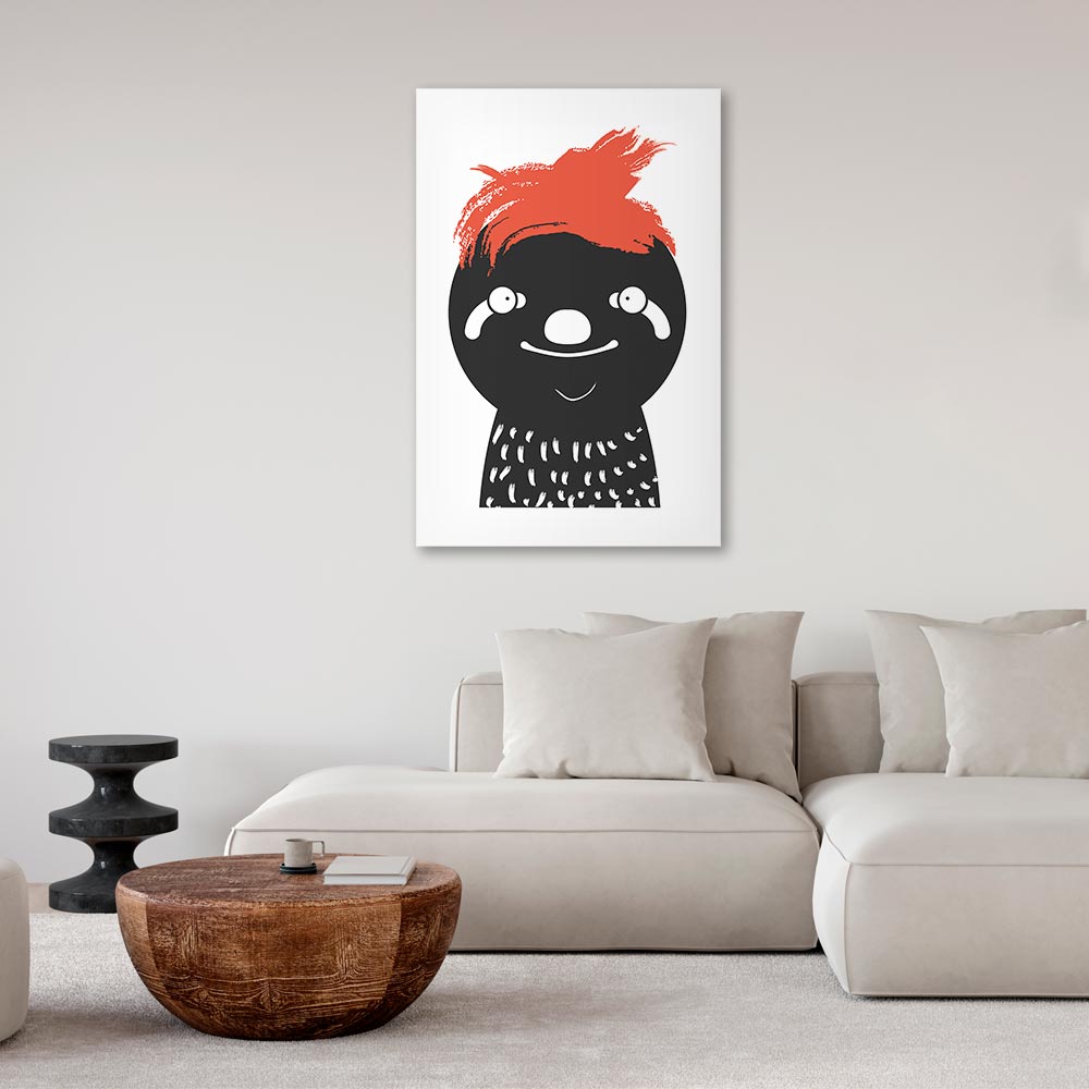 Leinwandbild - Crazy Sloth (1 Part) Vertical – Bild 5