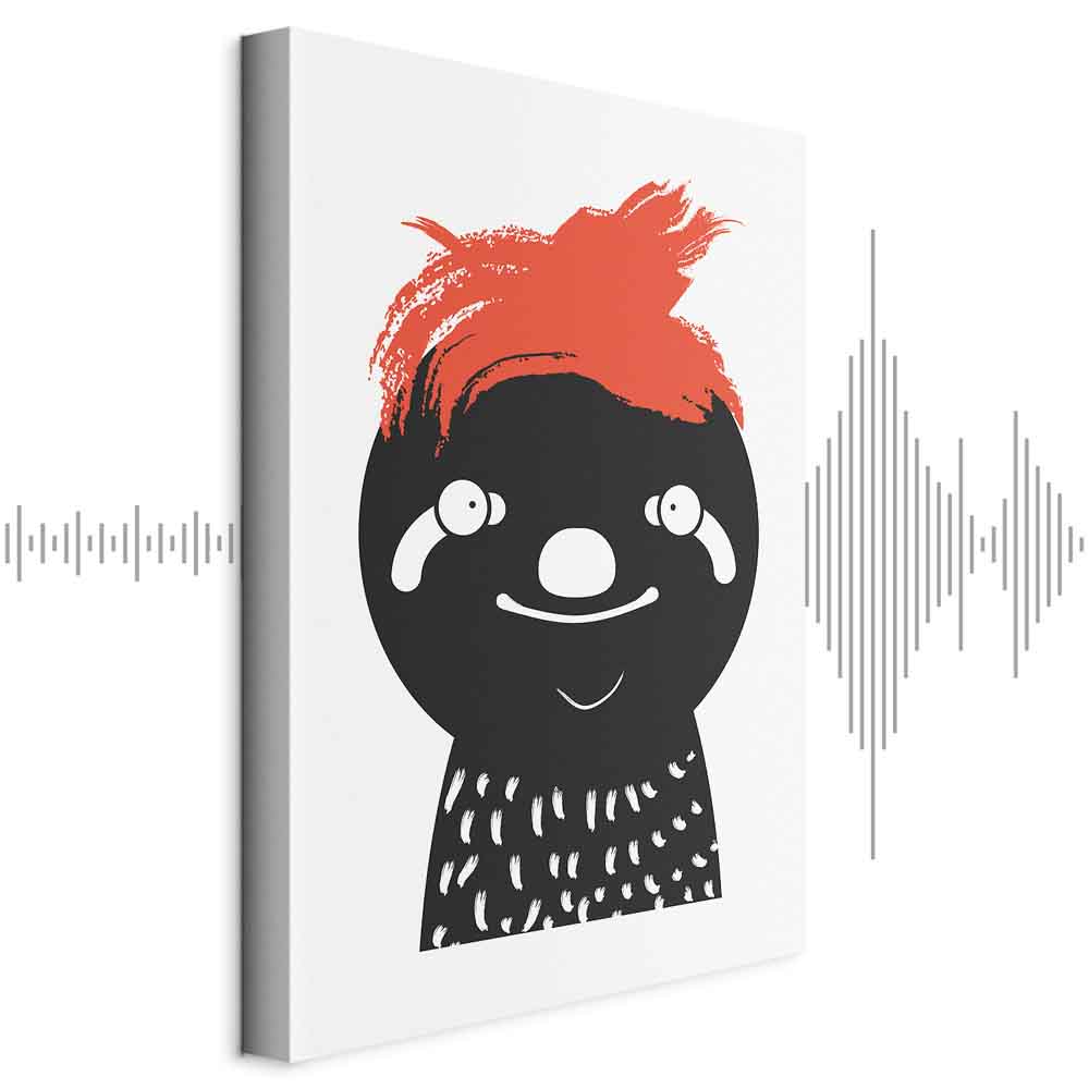 Leinwandbild - Crazy Sloth (1 Part) Vertical