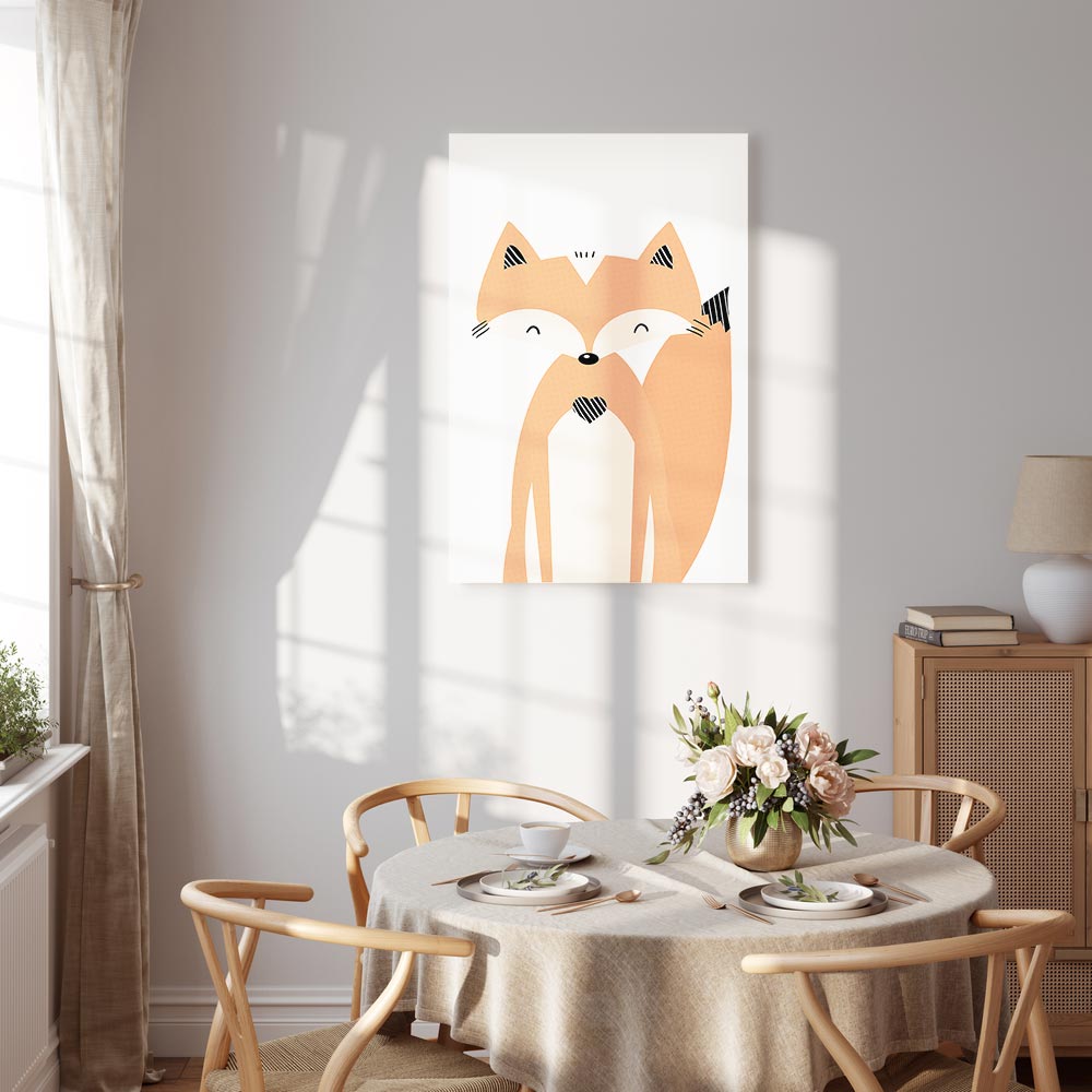 Leinwandbild - Happy Fox (1 Part) Vertical – Bild 7