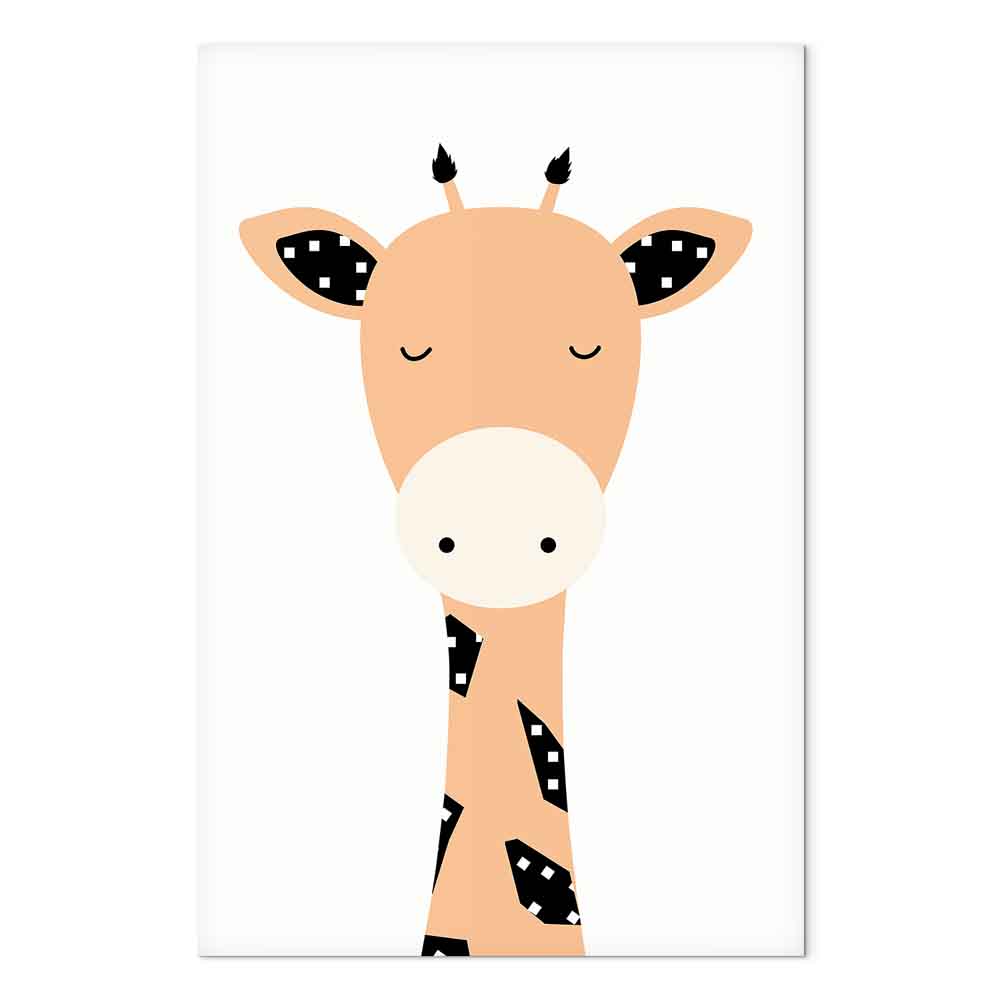 Leinwandbild - Funny Giraffe (1 Part) Vertical – Bild 2