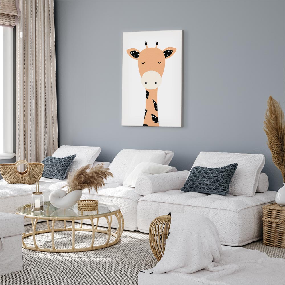 Leinwandbild - Funny Giraffe (1 Part) Vertical – Bild 5