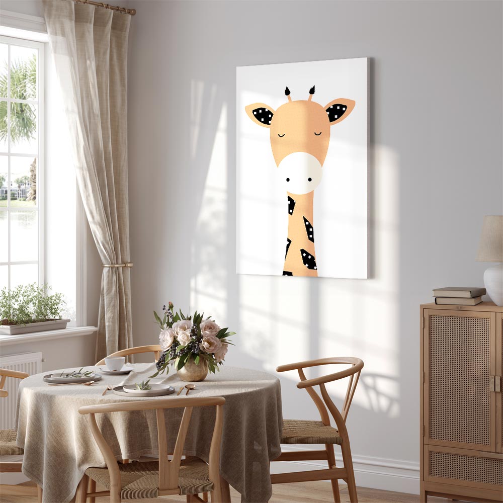 Leinwandbild - Funny Giraffe (1 Part) Vertical – Bild 7