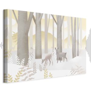 Leinwandbild - Fairy-Tale Forest (1 Part) Vertical - Third Variant