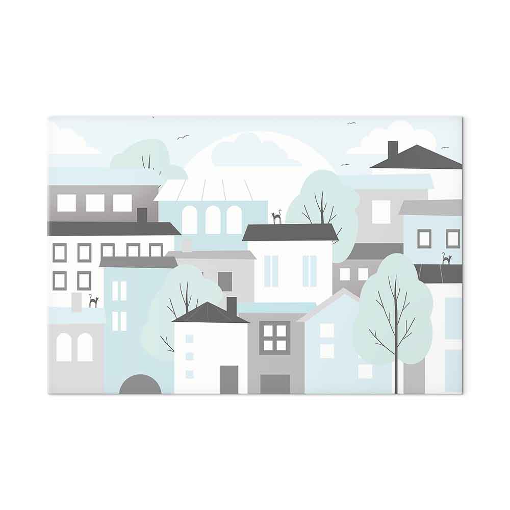 Leinwandbild - Colorful Town (1 Part) Wide – Bild 2