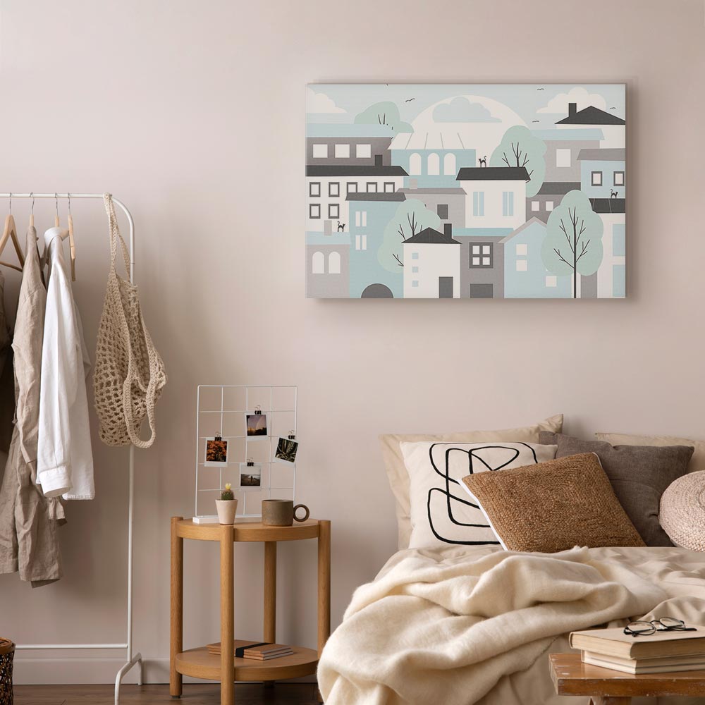 Leinwandbild - Colorful Town (1 Part) Wide – Bild 6